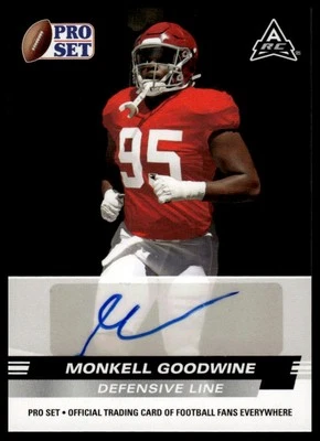 2022 Pro Set Draft #PSA-MG2 Monkell Goodwine Autographs - Image 1 of 2