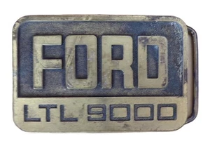 Belt Buckle, Ford LTL 9000, by R J Roberts, Rochester, Michigan, 3 1/4" x 2 1/8" - Picture 1 of 11
