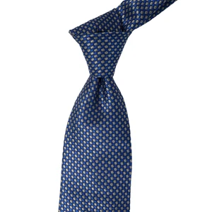$250 NWT Canali Woven Blue & Gray Check Silk Neck Tie Italy 3.25W - Picture 1 of 4