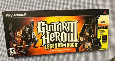 SEALED* Guitar Hero 3 Legends of Rock Bundle PS2 PlayStation 2 Wireless Guitar - Image 1 of 4