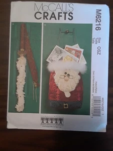 McCall’s Christmas Crafts #M6216 UNCUT- 2010 Sewing Pattern Santas, Greeter etc - Picture 1 of 1