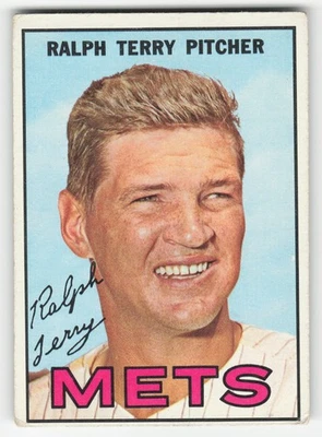 Ralph Terry 1967 Topps #59 New York Mets GD-VG - Image 1 of 2