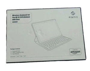 Amazon Bluetooth Keyboard Case for Amazon Fire HD 10, (13th Gen) - Ob - Picture 1 of 3