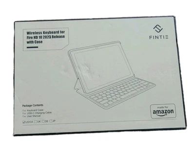 Amazon Bluetooth Keyboard Case for Amazon Fire HD 10, (13th Gen) - Ob - Image 1 of 3