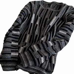 Suéter Vintage Protege Estilo Coogi 3D Cosby Tejido Años 90 Hombres XL Lana Alpaca Acrílico - Imagen 1 de 7