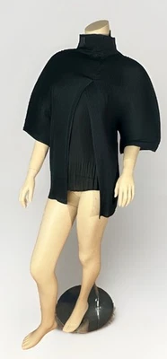 Top Han Feng Negro Plisado Manga Globo ISSEY MIYAKE INSPIRADO Talla L Foto 1 de 4