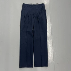 Vintage 70s 80s Cintas Navy Canvas Workwear Chinos 30x29 1970s True Vintage - Picture 1 of 5