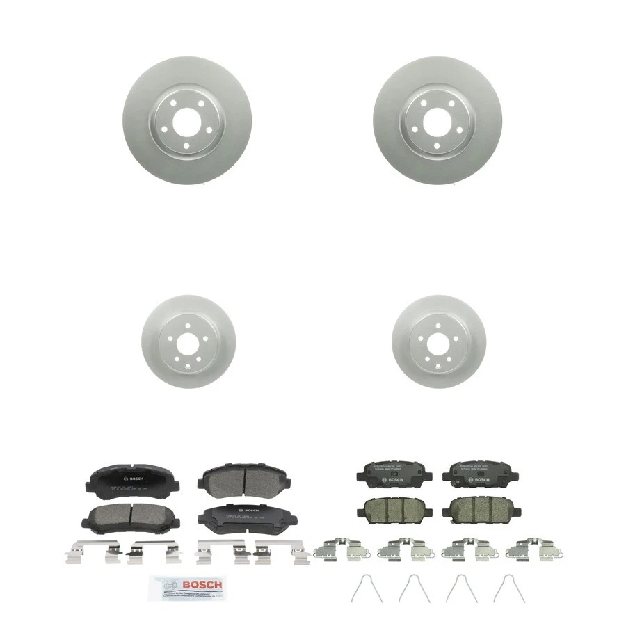 Bosch QuietCast Ceramic Brake Pad and Rotor Kit For 2009-2018 Nissan Maxima Foto 1 de 4