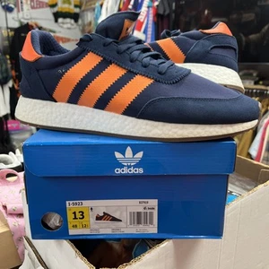 Size 13 - adidas I-5923 Navy Orange - Picture 1 of 5