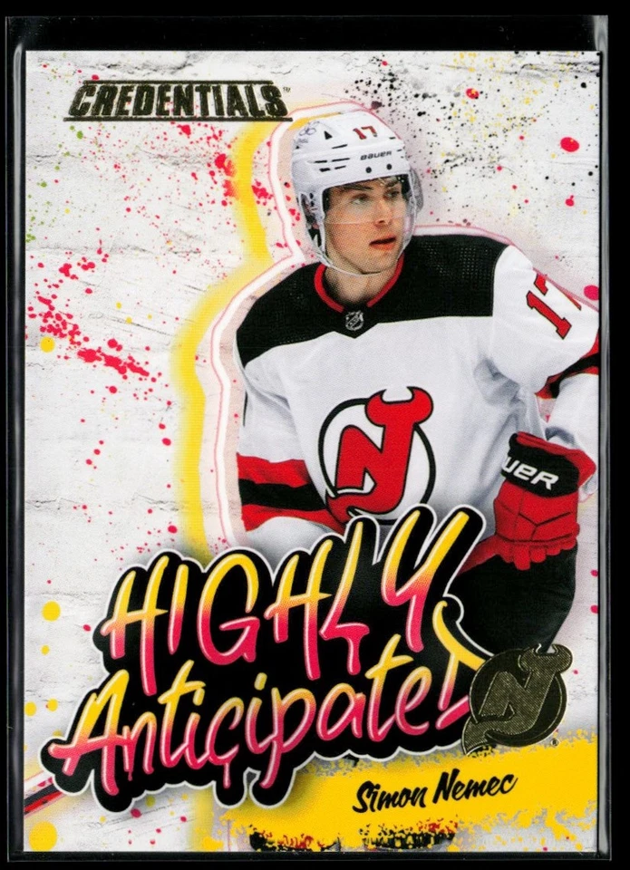 2023-24 Upper Deck Credentials Highly Anticipated #HA-6 Simon Nemec RC - Image 1 of 2