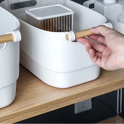  Rectangle Storage Basket Small Baskets for Kitchen Containers Cabinet Organizer - Image 1 of 4