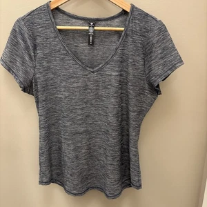 90° By Reflex, T-shirt donna grande grigio erica scollo a V �� manica corta - Foto 1 di 6