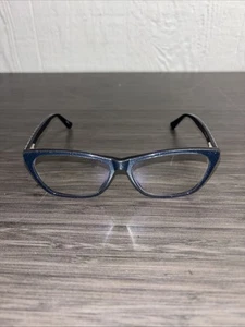 Gafas ópticas Zenni 4437316 gafas de ojo de gato azul oscuro brillantes SOLO MARCOS - Imagen 1 de 10