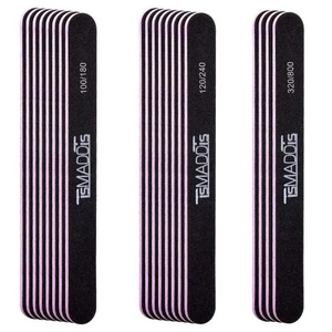 Nails File 20 PCS Double Sided Emery Board for Natural Acrylic Nails 100 120 ... - Picture 1 of 8