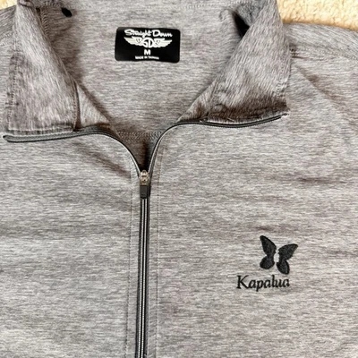 Straight Down 1/4 Zip Kapalua Golf Performance Long Sleeve Golf Pullover Medium — 第 1/4 张图片