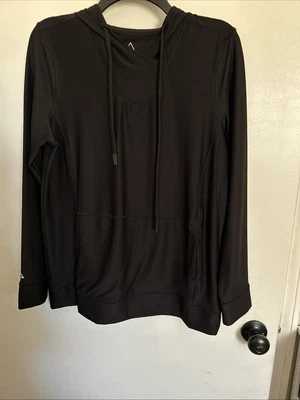 Gerry Womens M Black Hoodie Lightweight Pullover Active Running Pullover - Image 1 of 4