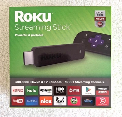 Roku Streaming Stick HDMI 3600R with Remote, Tested and Working in Box - Image 1 of 4