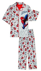 SPIDER-MAN MARVEL AVENGERS Flannel Pajamas Sleepwear Set NWT Boys Size 6-7  $38 - Picture 1 of 1