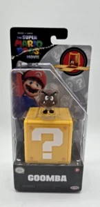 Jakks Pacific Super Mario Bros Movie Goomba 1,25 in Mini Figur + Frageblock - Bild 1 von 4