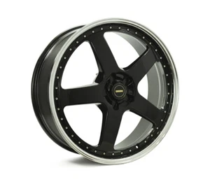 22x8.5 22x9.5 Simmons FR-1 Gloss Black Mirror Lip 5/120.65 P10 Wheel - Picture 1 of 1