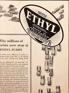 Ethyl Benzin Auto von 1930 läuft besser mit Ethyl Oldtimer Druckanzeige - Bild 1 von 2