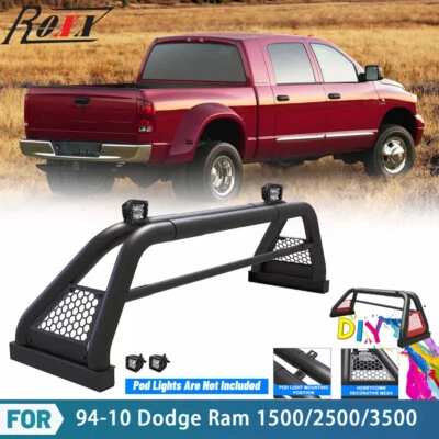 Barra deportiva antivuelco de acero para camioneta Dodge Ram 1500/2500/3500 1994-2010 barra portaequipajes Foto 1 de 4