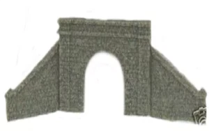 OO Railway - Double Tunnel Portal 00 Gauge 1:75 Scale Plastic - Foto 1 di 1