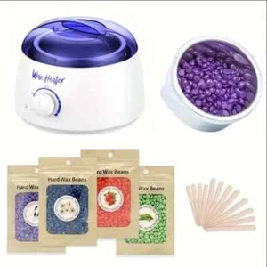 Wax Machine Kit Professional Hot Wax Pot Hair Removal Waxing Heater Wax Beans - Picture 1 of 7
