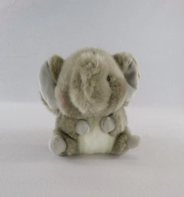 Aurora World Inc 5 1/2 Inch Gray Elephant Small Plush Stuffed Animal - EUC - Image 1 of 4
