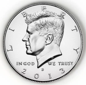 Juego de 2 monedas de medio dólar Kennedy 2013 P&D como nuevo brillante sin circular/bu con volteo - Imagen 1 de 8