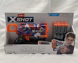 ZURU X-Shot Malice Skins Soft Dart Blaster Gun w/Darts NEW - Picture 1 of 3