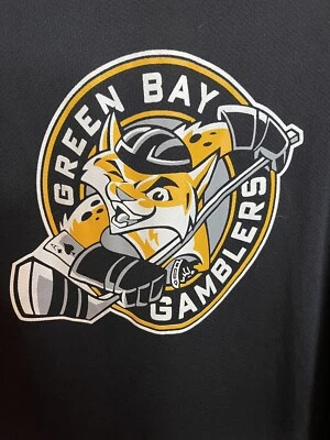 Camiseta de hockey sobre hielo Green Bay Gamblers IHL ligas menores vintage años 90 para hombre XL Foto 1 de 4