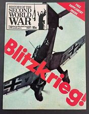 1966 HISTORY OF SECOND WORLD WAR MAGAZINE PART 1 *BLITZKRIEG!* FREE S&H (AM 9721