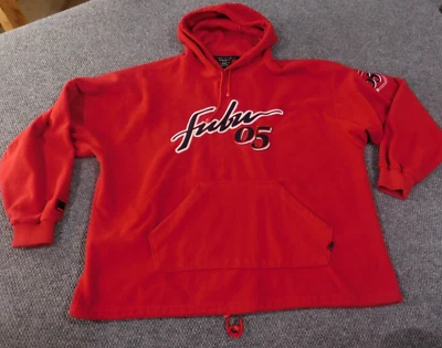 fubu hoodie xxl mens red vintage 90s y2k retro embroidered hiphop new york - Image 1 of 4