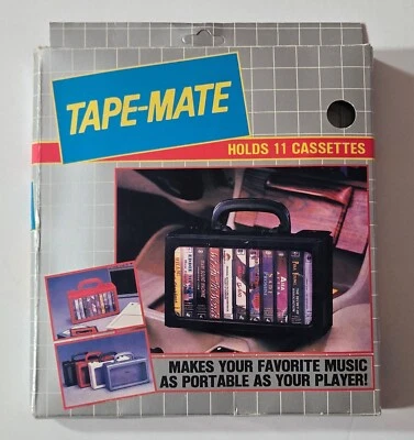 TAPE MATE Vintage Cassette Tape Case Foldable NEW Still Sealed RARE! - Image 1 of 4