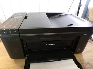 Impresora de inyección de tinta todo en uno inalámbrica Canon Pixma MX490 escáner copiadora con adaptador de alimentación - Imagen 1 de 7
