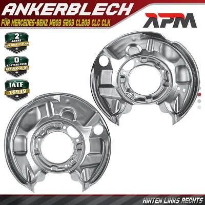 2x Ankerblech Bremsscheibe hinten für Mercedes C Klasse W203 S203 CL203 CLC CLK