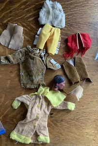Vtg Lot Wild West Barbie Ken Doll Clothing Tonto Head Western Lone Ranger - Picture 1 of 18