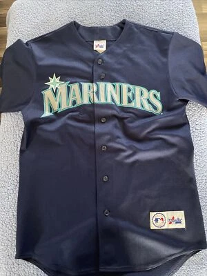 Vintage Seattle Mariners Jersey L Authentic Majestic Alex Rodriguez 3 Medium USA - Image 1 of 4