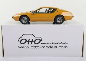 Coche fundido a presión OTTO Models OT024 UVI ALPINE A310 1600 VE amarillo azafrán escala 1/18 - Imagen 1 de 4
