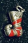 Brighton Enameled Christmas Stocking Charm With Crystal Accent