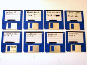 Lot 8x disquettes jeux ATARI ST : Iron Lord / Cadaver / Gobliiins - great games - Foto 1 di 7