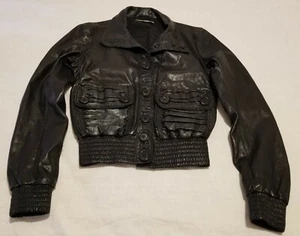 Bottega Veneta Leather Jacket Womens SZ 38/Small - Picture 1 of 11