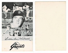 1973 Sam McDowell San Francisco Giants Team Issue Postcard