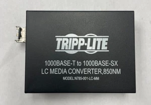 Tripp Lite N785-001-SC MM RJ45 Ethernet Fiber SC Duplex Multimode Cable Extender - Picture 1 of 7