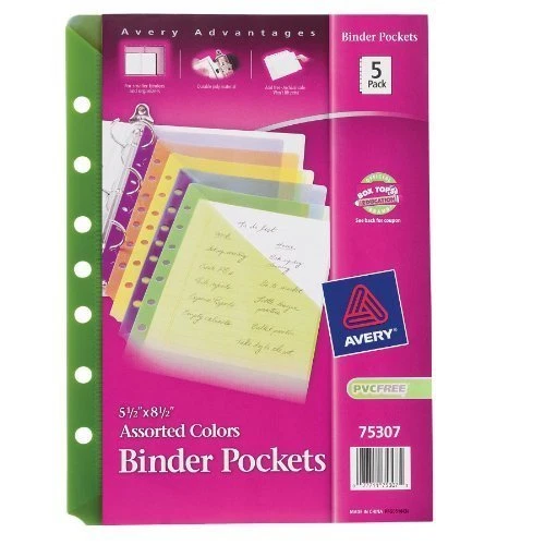 Avery 75307 Binder Pocket