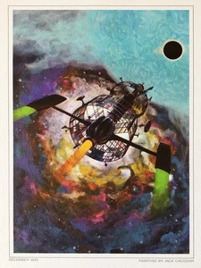 December 1975 Jack Gaughan Analog Science Fiction Art Print by Conde Nast - Picture 1 of 6