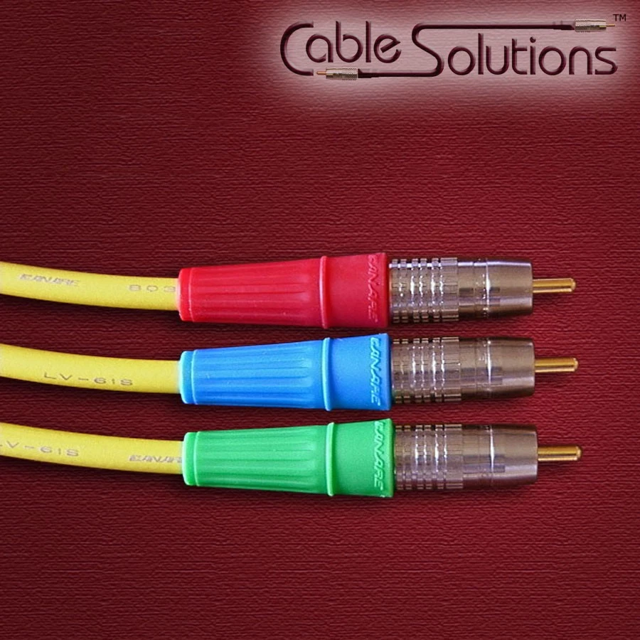 CANARE LV-61S HDTV DVD Discrete Component Video Cable Set, 2m Free Ship - Image 1 of 1