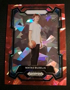 2024 Panini Prizm Draft Picks MATAS BUZELIS Red Ice #67 RC - Picture 1 of 2