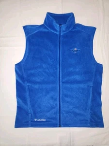 Chaleco Columbia Polar Cremallera Completa Para Hombre Talla XL Azul Real Bar Harbor Maine Bordado - Imagen 1 de 24